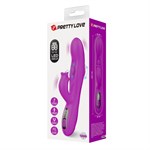 Лиловый вибромассажёр-кролик со стимуляцией точки G Yalanda - 23,9 см. 532496