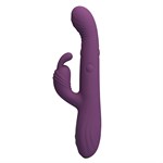 Фиолетовый вибромассажёр-кролик Dee - 23,9 см. 532497