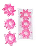 Комплект из трех розовых эрекционных колец 532590