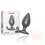 Черная анальная пробка с управлением через приложение 532601