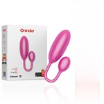 Розовое тихое виброяйцо с управлением через приложение 532603