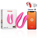 Розовый вибратор для пар с управлением через приложение 532614