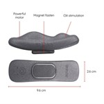 Черный перезаряжаемый вибратор в трусики с управлением через приложение 532618