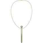 Золотистая подвеска на шею с вибрацией 532621