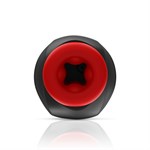 Черно-красный мастурбатор с вибрацией и всасыванием 532662