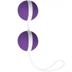 Фиолетово-белые вагинальные шарики Joyballs Bicolored - фото 93655