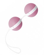 Нежно-розовые вагинальные шарики Joyballs Bicolored - фото 187174