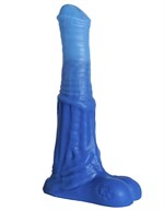 Синий фаллоимитатор  Пегас Small  - 21 см. - фото 146164
