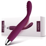 Фиолетовый вибратор Cici Violet с гнущейся головкой - 18,2 см. - фото 79472