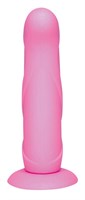 Розовый страпон на трусиках с регулируемыми бретелями Smile - 16 см. - фото 1360975