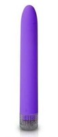 Фиолетовый классический вибромассажер Climax Smooth - 15,2 см. - фото 152879