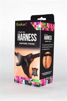 Кожаные трусики с плугом Kanikule Leather Strap-on Harness Anatomic Thong - фото 52625