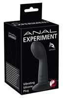 Чёрная анальная вибровтулка Anal Experiment - 13,5 см. - фото 152942