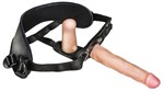 Женский страпон с вагинальной пробкой Woman Strap - 18 см. - фото 152977