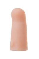 Женский страпон с вагинальной пробкой из неоскина - 18 см. - фото 1335715