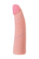 Женский страпон с вагинальной пробкой из неоскина - 18 см. - фото 1335713