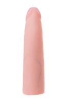 Женский страпон с вагинальной пробкой из неоскина - 18 см. - фото 1335714