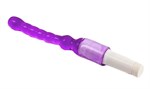 Светло-фиолетовый анальный стимулятор с вибрацией - 23,5 см. - фото 153110