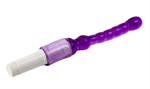 Фиолетовый анальный стимулятор с вибрацией - 23,5 см. - фото 153111