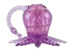 Фиолетовый вибростимулятор в виде осьминога - фото 52699
