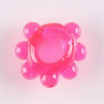 Розовое эрекционное колечко  Цветок  - фото 307501