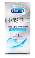 Ультратонкие презервативы Durex Invisible - 12 шт. - фото 100711