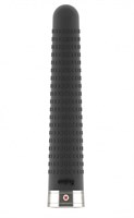 Чёрный вибратор в стиле ретро Joplin - 17 см. - фото 153282