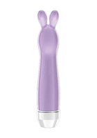 Фиолетовый вибратор с ушками Lena - 17,2 см. - фото 166733