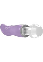 Фиолетовый вибратор Liora с изогнутой головкой - 15,1 см. - фото 135500