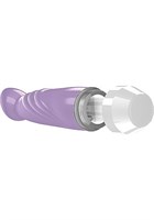 Фиолетовый вибратор Livvy со скошенной головкой - 15,5 см. - фото 166740