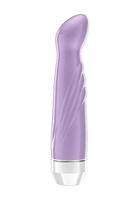 Фиолетовый вибратор Livvy со скошенной головкой - 15,5 см. - фото 166739