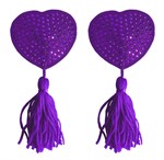 Фиолетовые пестисы-сердечки Tassels Heart - фото 153295
