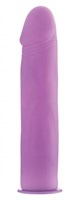 Фиолетовый страпон Deluxe Silicone Strap On 8 Inch - 20 см. - фото 135738