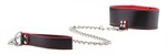 Чёрно-красный двусторонний ошейник с поводком Reversible Collar with Leash - фото 153351
