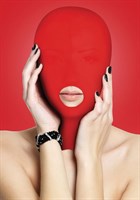 Красная маска на голову с прорезью для рта Submission Mask - фото 52810