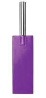 Фиолетовая прямоугольная шлёпалка Leather Paddle - 35 см. - фото 52842