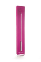Розовая шлёпалка Leather  Cross Tiped Crop с наконечником-крестом - 56 см. - фото 52851