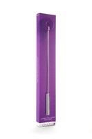 Фиолетовая шлёпалка Leather Circle Tiped Crop с наконечником-кругом - 56 см. - фото 52855