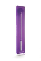 Фиолетовая шлёпалка Leather  Cross Tiped Crop с наконечником-крестом - 56 см. - фото 52857
