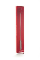 Красная шлёпалка Leather  Cross Tiped Crop с наконечником-крестом - 56 см. - фото 52863