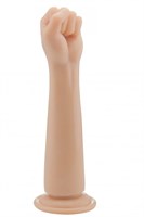 Телесная рука с кулаком для фистинга Realistic Fist 12,8 Inch - 32,5 см. - фото 153439