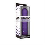 Фиолетовый ребристый вибромассажёр Maxx Power Vibe - 19 см. - фото 153558