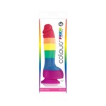 Радужный фаллоимитатор Pride Edition 6 Dildo - 21 см. - фото 188439