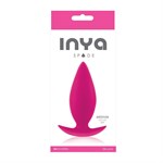 Розовая анальная пробка для ношения INYA Spades Medium - 10,2 см. - фото 181775