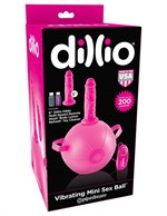 Розовый надувной мяч с вибронасадкой Vibrating Mini Sex Ball - 15,2 см. - фото 1164888
