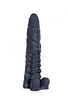 Чёрный фаллоимитатор-гигант  Аватар  - 31 см. - фото 153733