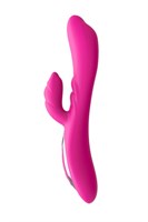 Розовый вибратор Nalone Touch2 с клиторальным стимулятором - 21,8 см. - фото 153957