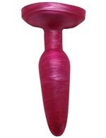 Розовая гелевая анальная пробка - 16 см. - фото 1394990