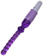 Фиолетовый гелевый анальный вибратор - 25 см. - фото 154318