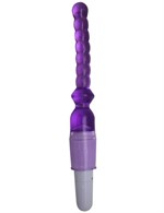 Фиолетовый гелевый анальный вибратор - 25 см. - фото 154316